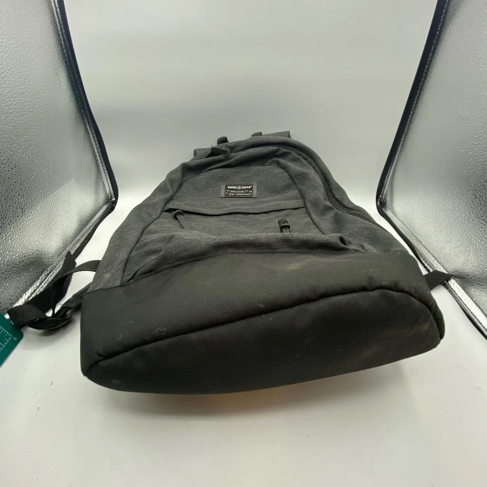 SwissGear Backpack Gray Heather Black Laptop Bag Travel School Work Everyday